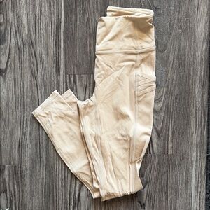 Fabletics Cream Leggings